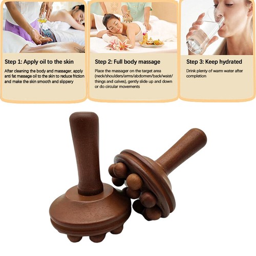 1Pcs Wooden Massager Wood Therapy Massage Tool For Relief Muscle Full Body Massa - Picture 12 of 12