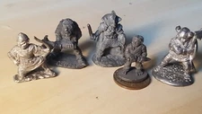Citadel Minatures D & D Vintage Early 1980s (AZ) 5 pieces, with Hobbit & Elf