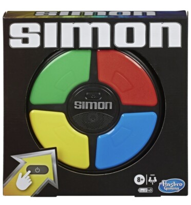 SIMON CLASSIC GAME ELECTRONIC MEMORY GAME HASBRO SIMON SAGT NEU. PORTOFREI 