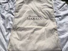 Alexander McQueen Canvas Garment Bag Valet Zip Snap Hang Long Dress Suit Gown!