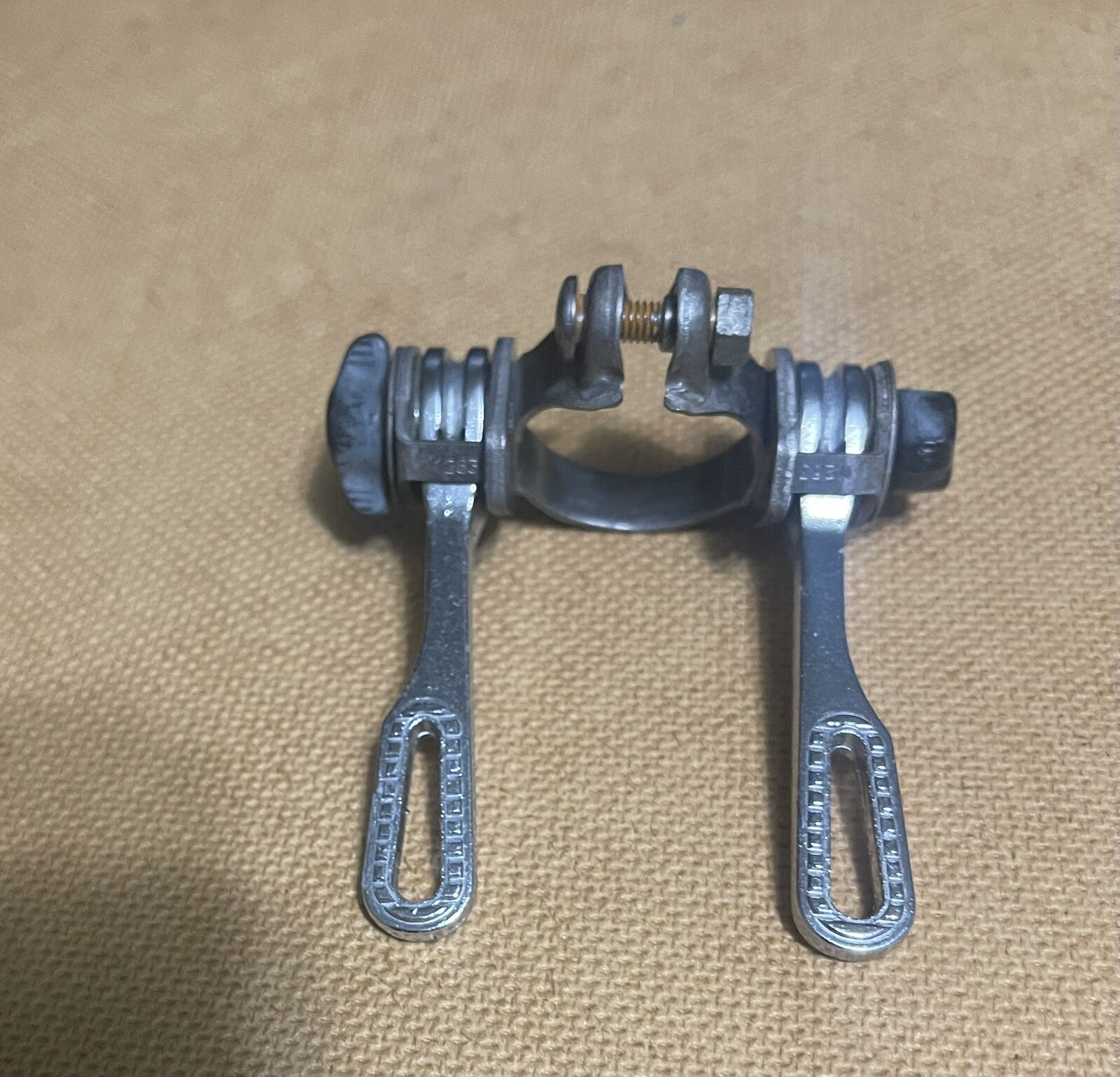 Vintage Huret Luxe AS Double Downtube Friction Shifters Clamp On 28.6mm