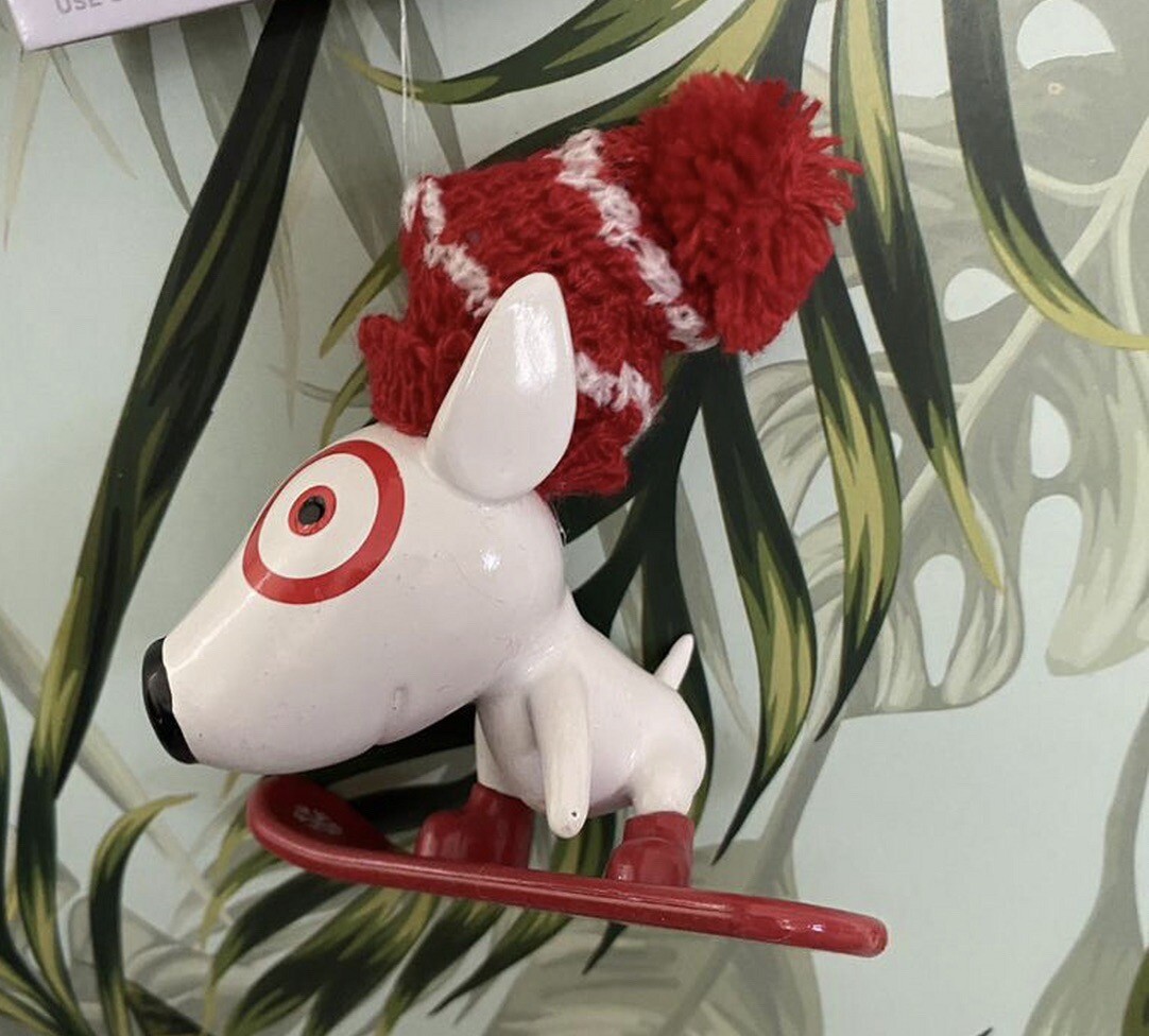 Bullseye Dog 2023 Target Annual Christmas Ornament Snowboard