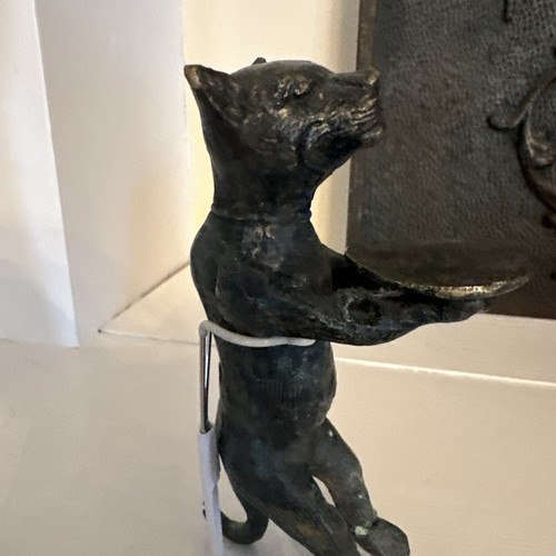 Diego Giacometti Bronze Black Cat Standing Butler Halloween Sculpture READ - Picture 16 of 20