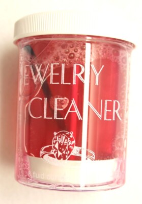 RED 8 Once Jewelry Cleaner for Gold Silver Platinum & Coins 8oz w Basket & Brush