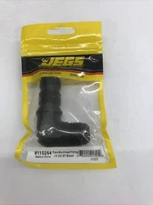 JEGS 110264 Black Flare Bulkhead 90 Degree Fitting