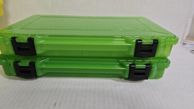 New Lot of 2 Plano #3750 Stowaway Plastic Tackle Boxes Crafts Storage  13.5x8 | eBay