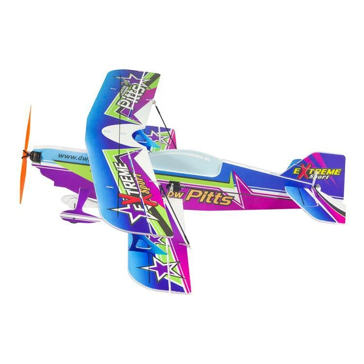 Micro Outdoor Foam Sport 3D Biplane 450mm Wingspan Lightest RC Plane Model Hobby - Image 4 of 4