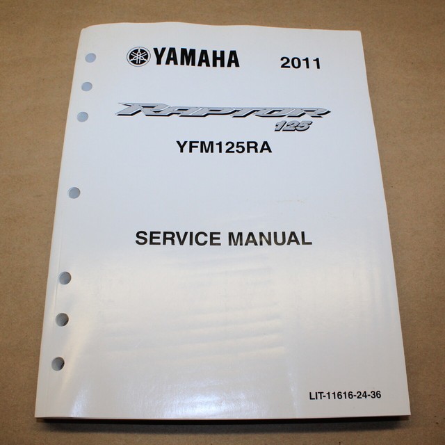 Factory Service Manual Repair Book OEM Yamaha 2011 Raptor 125 YFM125RA