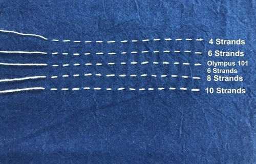 Sashiko Thread Stranded Cotton Handmade Plain Stitch Embroidery Decor Off-white - Picture 3 of 13