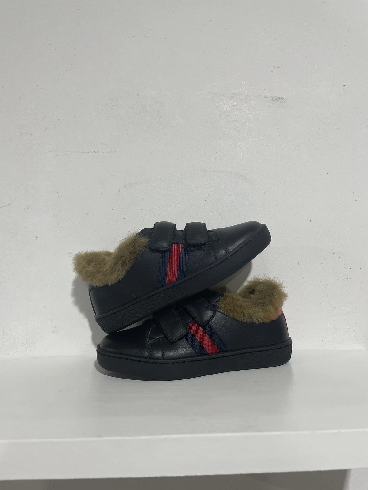 Gucci Ace fausse fourrure brodée taille 26 (9)