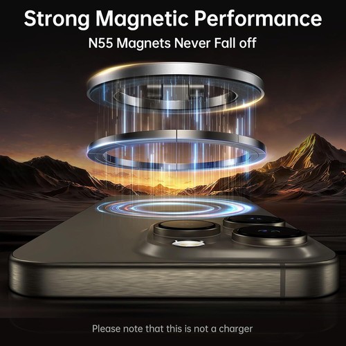 Magnetic Car Phone Holder for MagSafe 360° Rotate Fits iPhone 16-12 Pro Max - Photo 5 sur 21