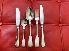 Robbe & Berking Essbesteck, Silber 800, Muster Spaten insgesamt 28 Teile