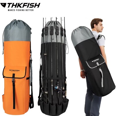 Fishing Rod Carrier Fishing Pole Bag Reel Organizer Case Storage