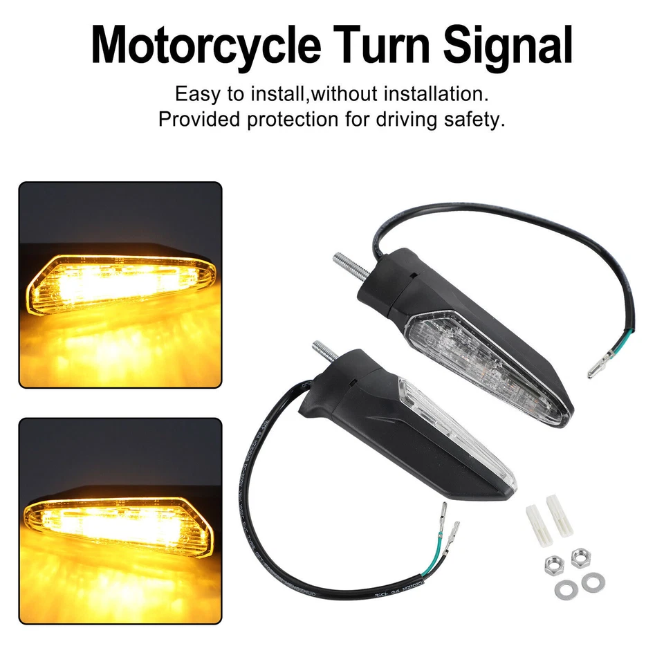 Front Rear LED Turn Signal Light For HONDA CRF1000L Africa Twin 2015-2017 Clear - Image 2 of 4