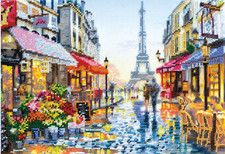 Paris Bead Embroidery Kit DIY Handmade Beading Craft Set Gift