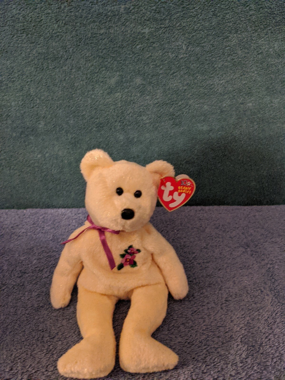 Beanie Babie Mother The Yellow Mother's Day Bear-image