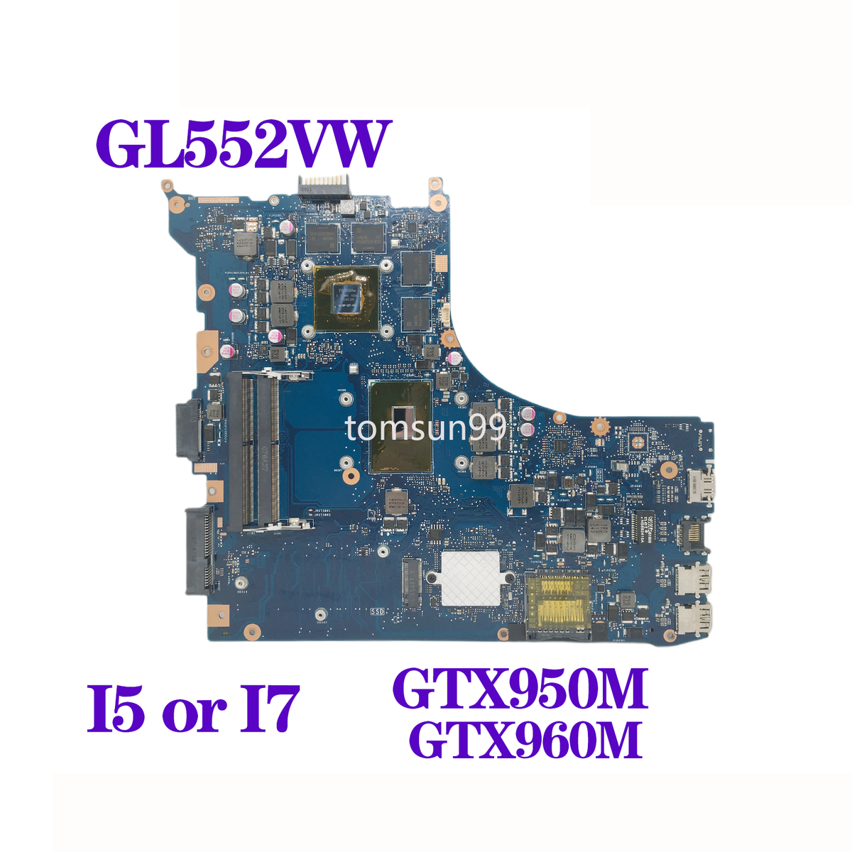 Motherboard For ASUS ROG GL552VW GL552VX Mainboard I7-6700HQ