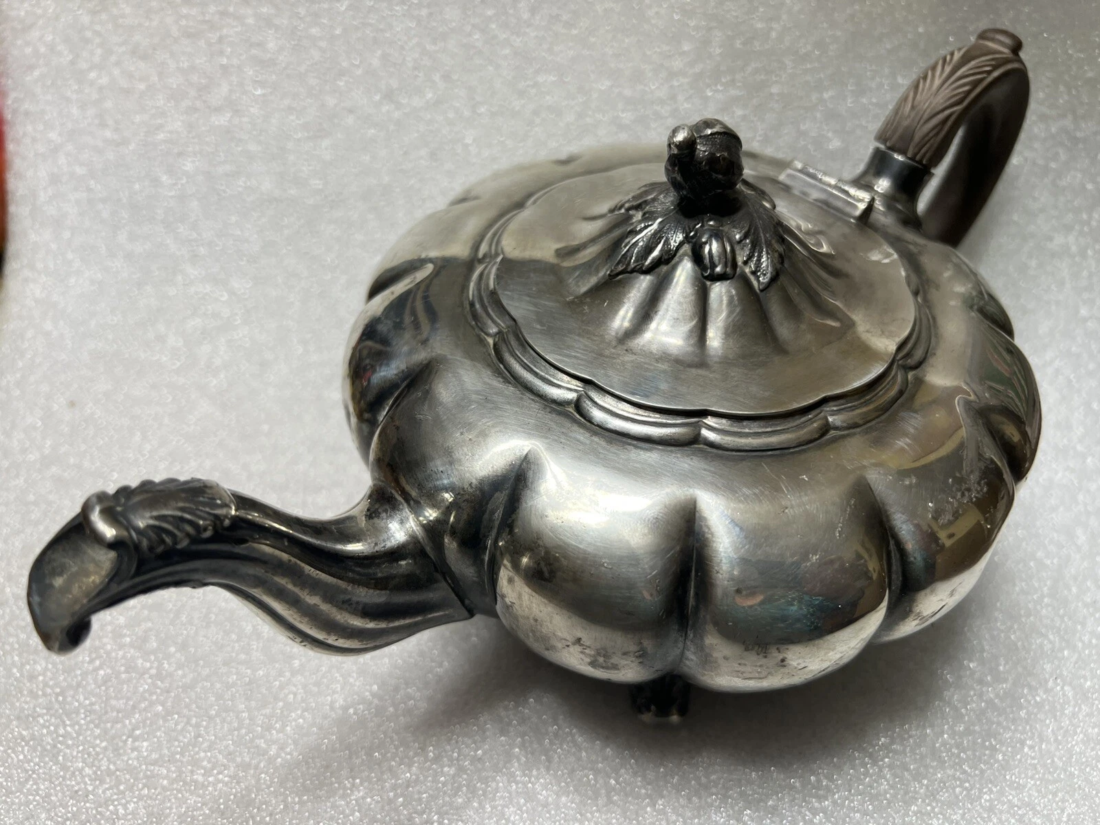 Silver Plated Teapot Melon By Community - Picture 3 of 14