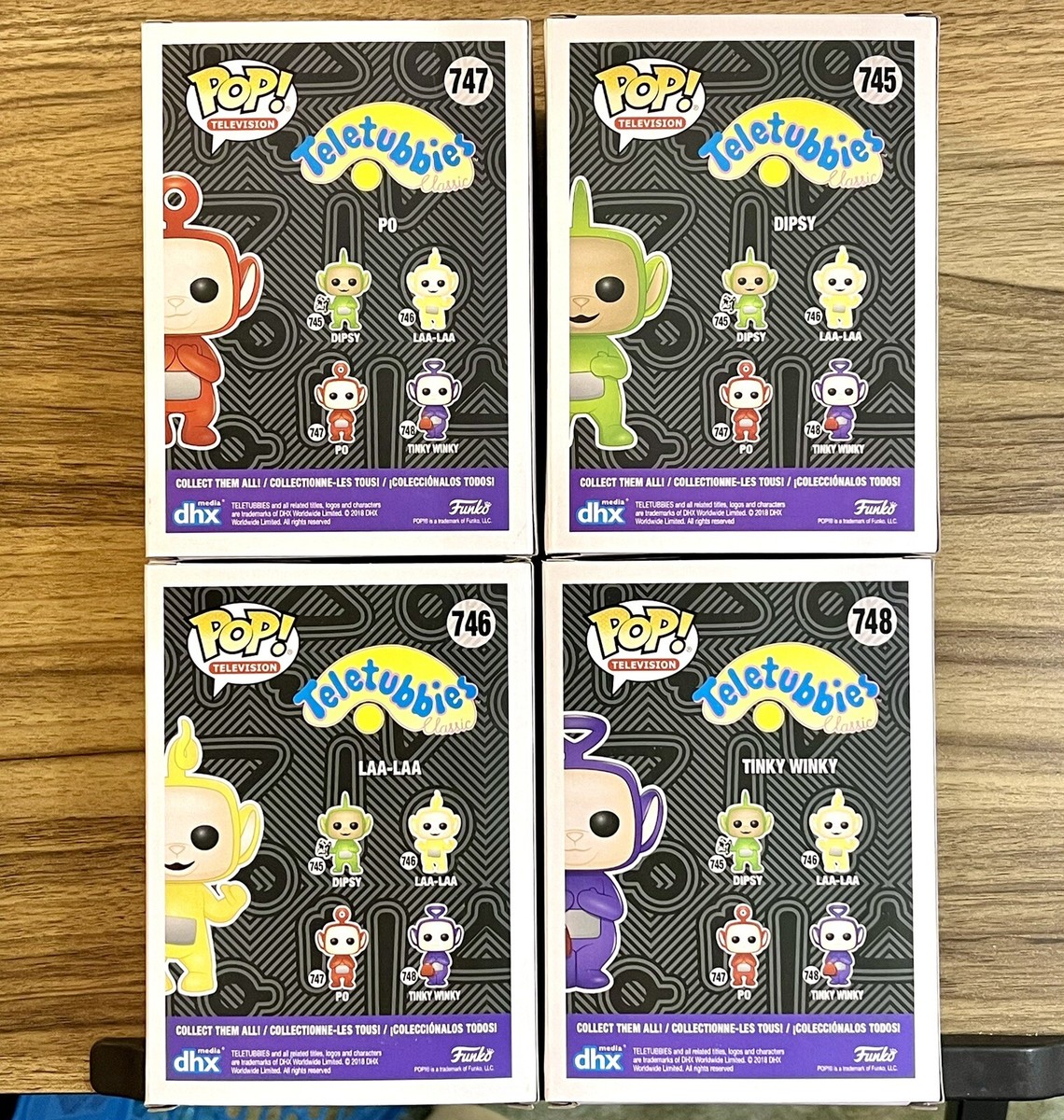 Teletubbies Funko Pop! #745, 746, 747, 748 Laa-Laa Po Dipsy