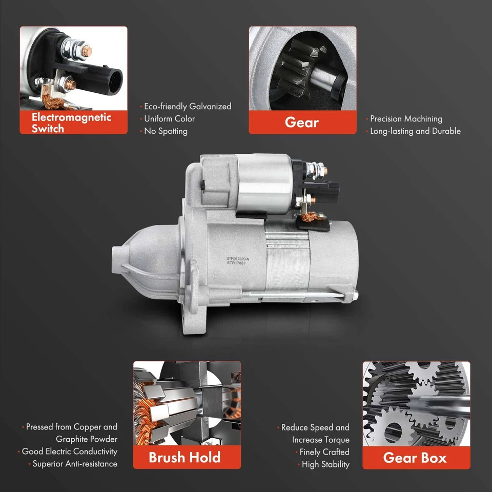 Nuevo motor de arranque para Audi A6 A8 Allroad Quattro RS4 S4 1.7KW CW 12 voltios 9 dientes Foto 4 de 4