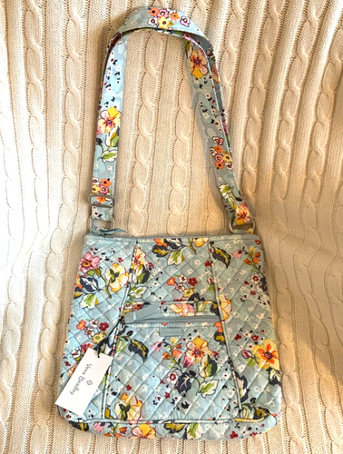 Vera Bradley Zip Top Hipster Crossbody Purse Floating Garden NWT MSRP $70 - 第 1/5 張圖片