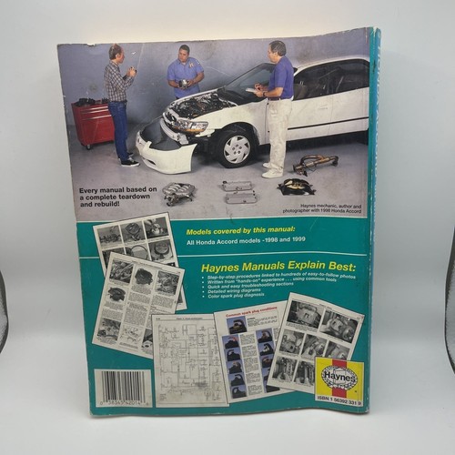 Haynes 42014 Repair Manual Accord 98 Thru 02; English; Paper Format - Picture 3 of 6