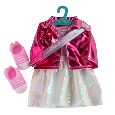 My Life As Hello Kitty 50th Anniversary Celebration Dress 5 Pieces For 18'' Doll