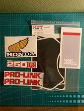 Honda XLR 250 82 rouge stickers autocollants