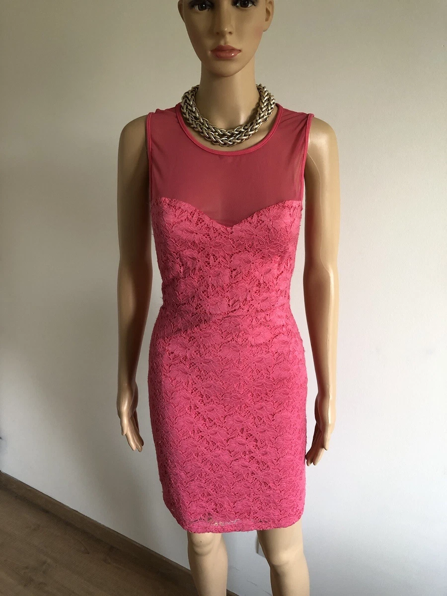 Robe rose en dentelle Morgan taille XS bon tat