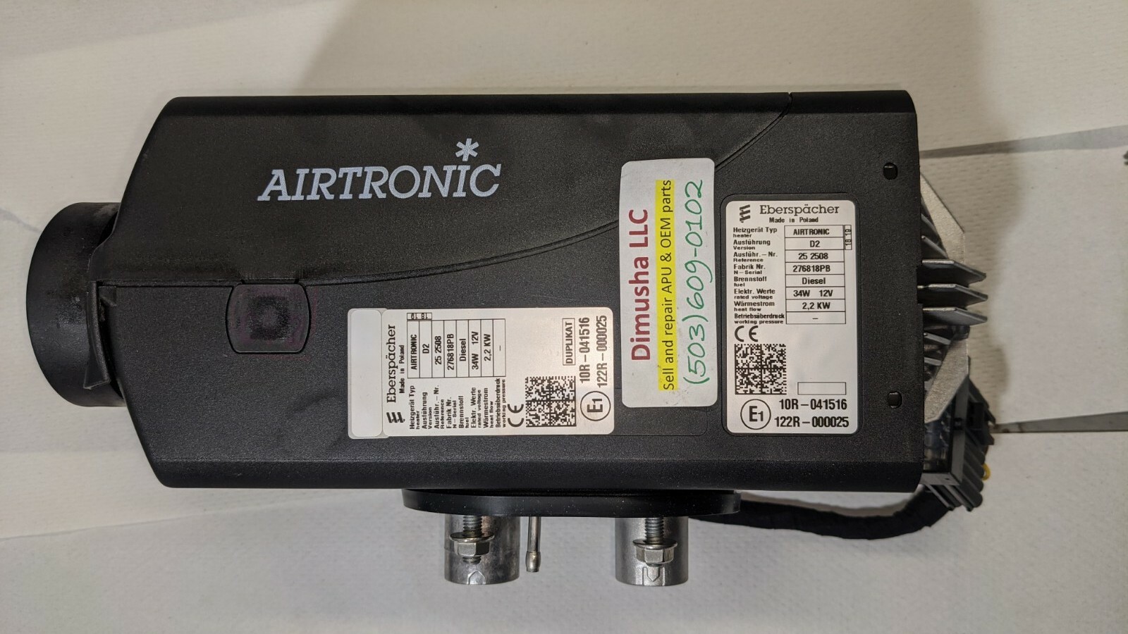 Thermo King Espar Airtronic D2 Heater Bunk Heater Genuine New OEM | eBay