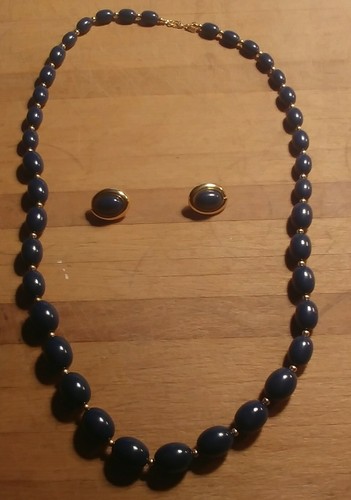 Vintage Monet Black Gold Acrylic 