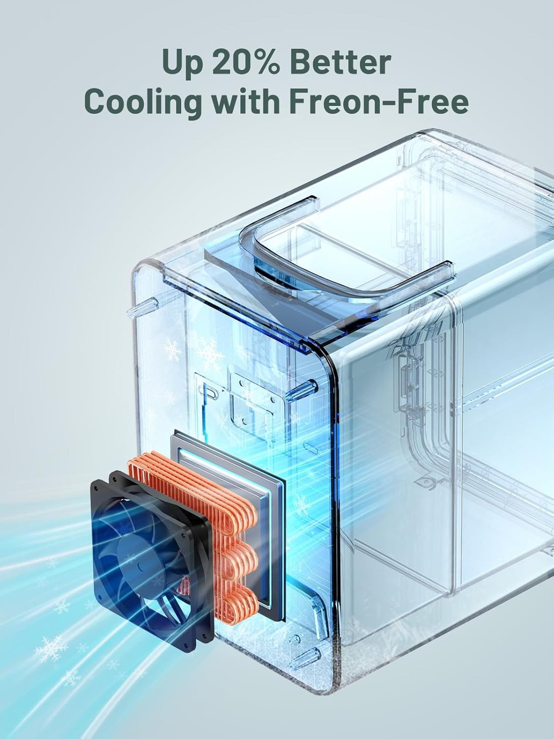 Mini Fridge, 6 Liter/8 Can Small Fridge, 110V AC/ 12V DC Cooler and Warmer for B