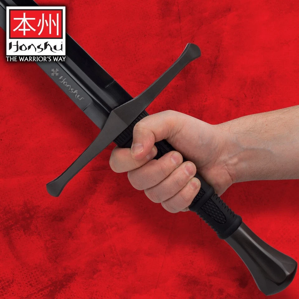 Espada y vaina HONSHU Midnight Forge, 43 1/2" de largo, percha de cinturón de cuero Foto 4 de 4