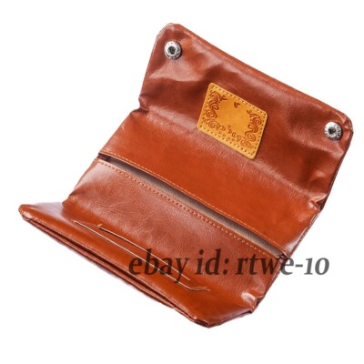 Rolling Tobacco Pouch Made From Leftover Leather Pieces With Little Paper  Holder