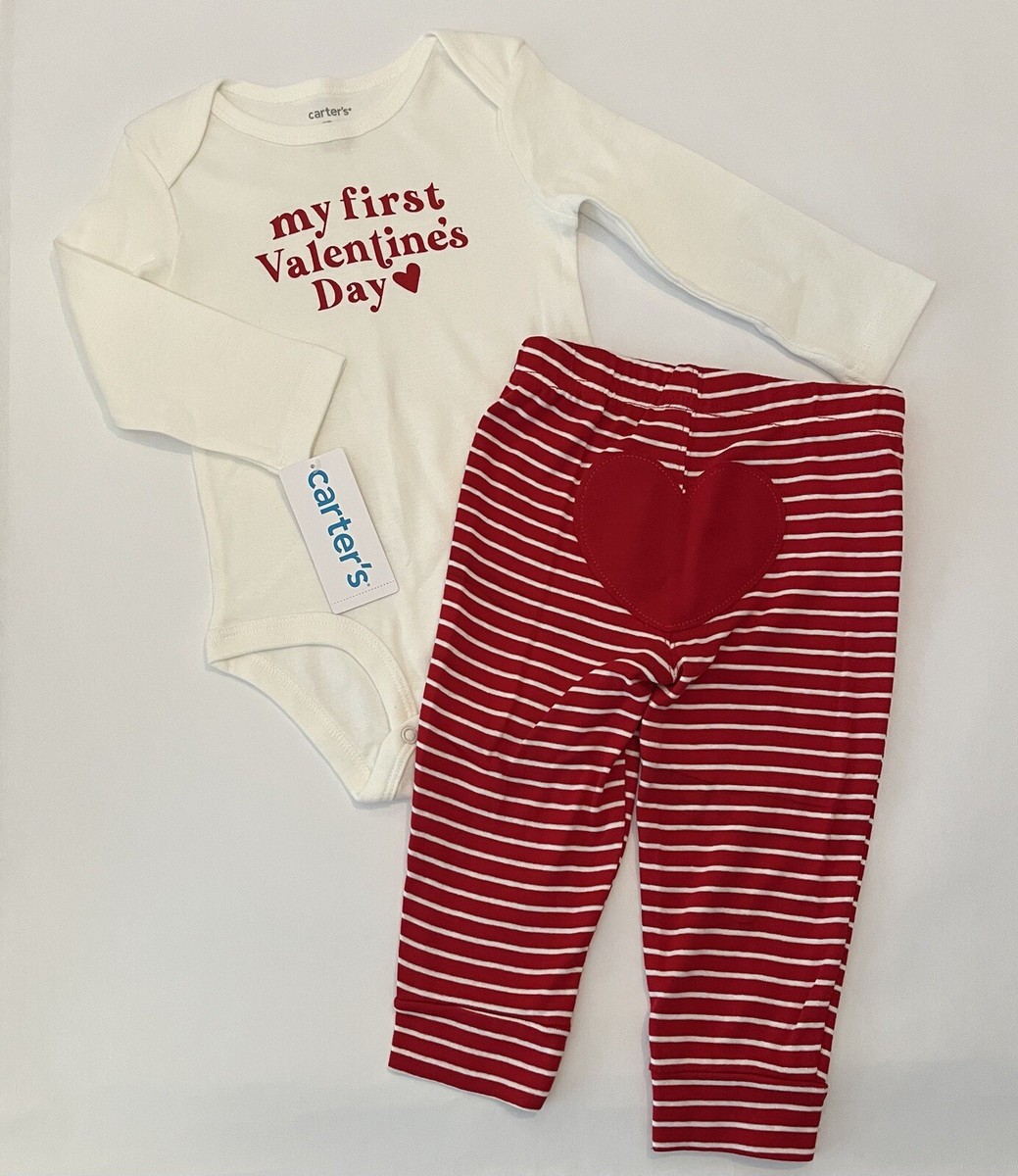 Carters Baby Boy Girl Valentines Day Outfit 18 Months Pants