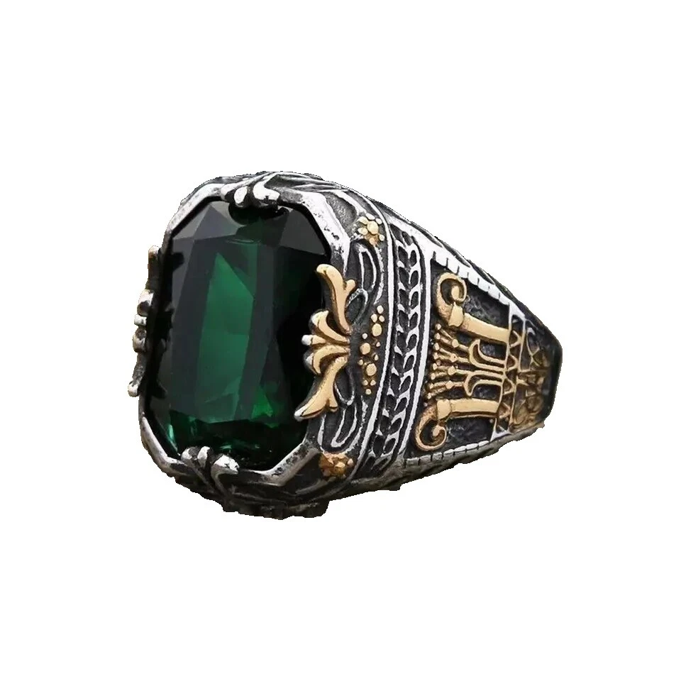 Joyería de piedra de cobre de ónix para hombre