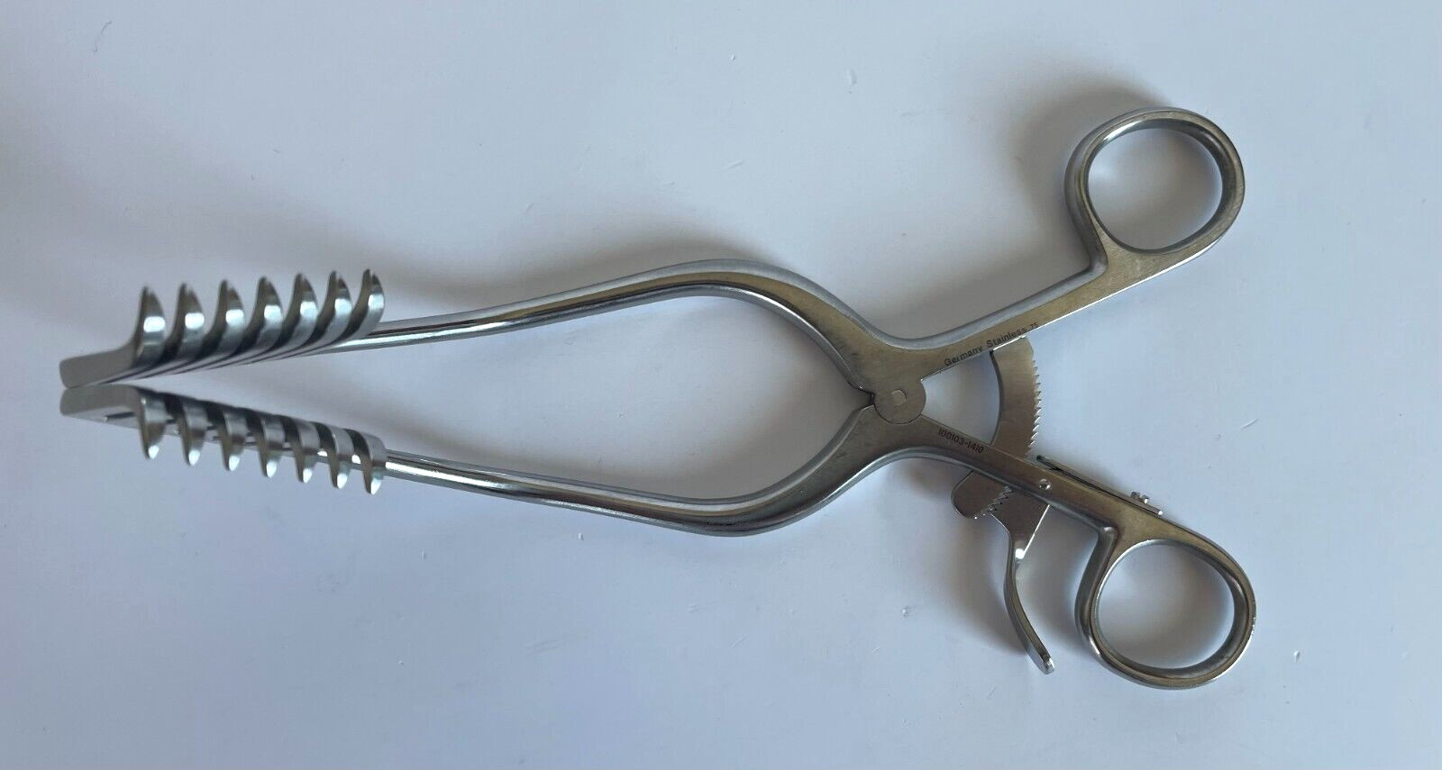 Jarit Miskimon Cerebellum Retractor 7x7 Sharp Prongs Angled 7.75" REF 290-125