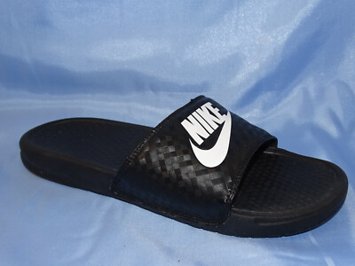 NIKE BENASSI SANDALEN BADELATSCHEN SCHUHE SCHLAPPEN SCHWARZ BADESCHUHE  D85
