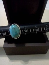 Vintage Silver/Turquoise Ring with Accent Stones