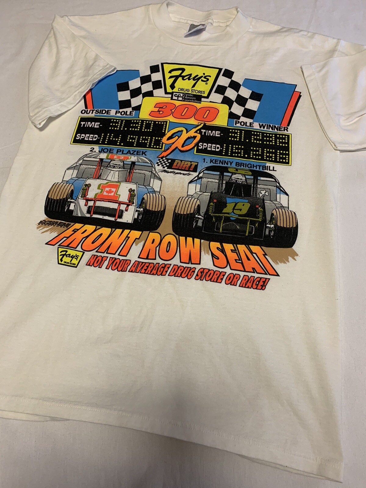 MAGLIETTA VINTAGE SUPER DIRT WEEK 1996 FAYS 300 SEDILE PRIMA FILA ADULTO M