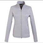 Golfino Ladies Argyle Fleece Jacket 1320424 820 Gray Sz 6 Pebble Beach Golf