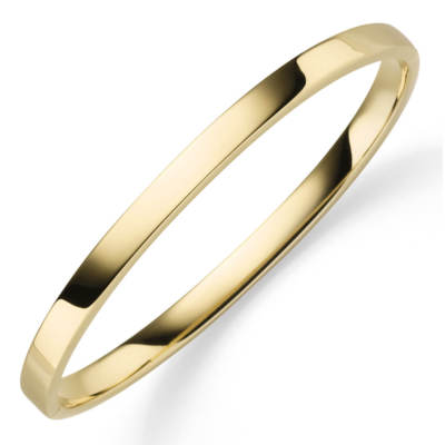 Armreif Armband Armschmuck aus 585 Gold Gelbgold, 5mm breit, flach