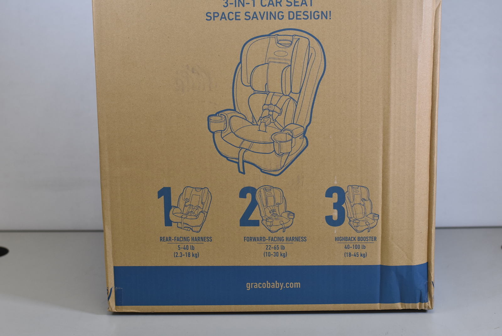 Graco Slimfit All in One Convertible Car Seat Space Saving Design