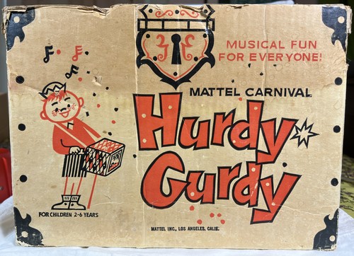 Vintage 1953 Mattel Carnival Hurdy Gurdy Box Only - Picture 1 of 6