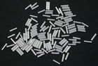 FIFTY 4mm x 1mm .925 STERLING SILVER LIQUID TUBE BEADS EBS3365/62125