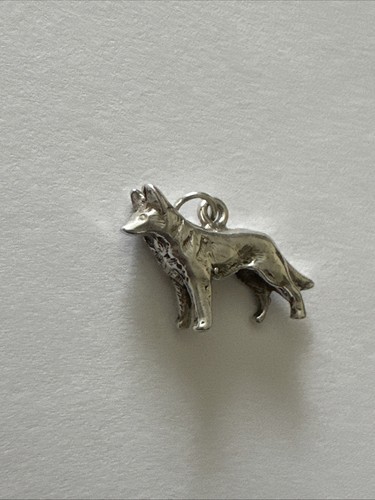 Vintage German Shepherd Sterling Silver Dog Charm K9 - Picture 4 of 4