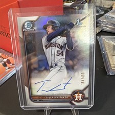 2022 Bowman - Chrome Autographs Tyler Whitaker #CPA-TW Refractor /499 (AU, RC)