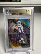 Tom Brady 2018 Panini Select Prizm Tie Die SP /25 #201 Beckett 9.5 Gem Mint