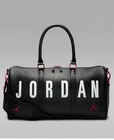 $125 Nike Air Jordan Sport Synthetic Leather Duffle 23L Luxury Travel Bag Black