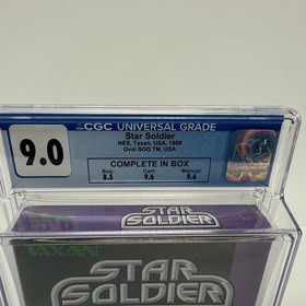 Star Soldier for Nintendo NES CIB CGC Graded 9.0 w 9.6 Cart & Manual!